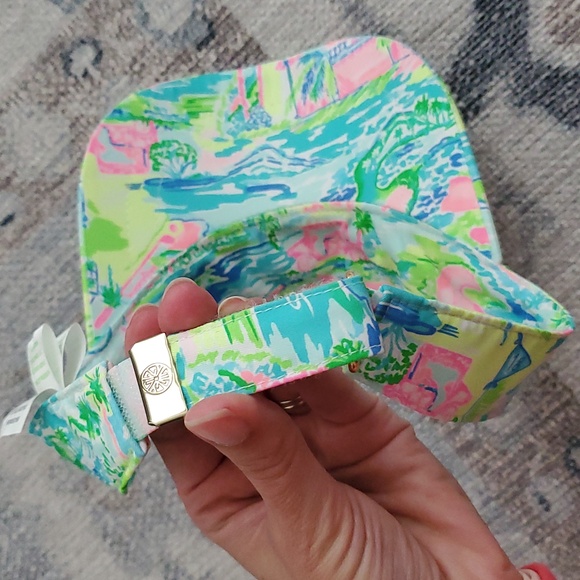 SOLD Lilly Pulitzer It's A Match Adjustable Visor Golf Tennis - Picture 4 of 8